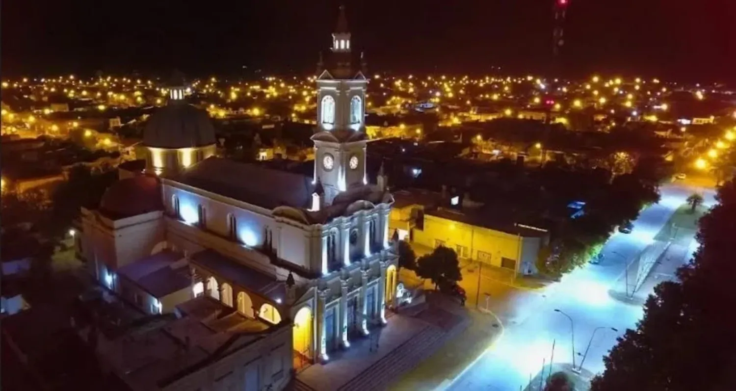 Vista aérea de la flamante ciudad.