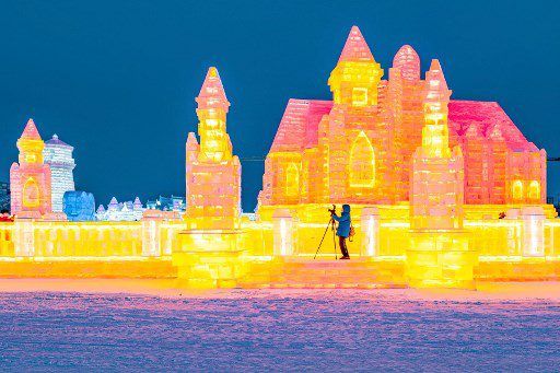 Deslumbrante mundo de esculturas de hielo y color en China (+ Fotos)