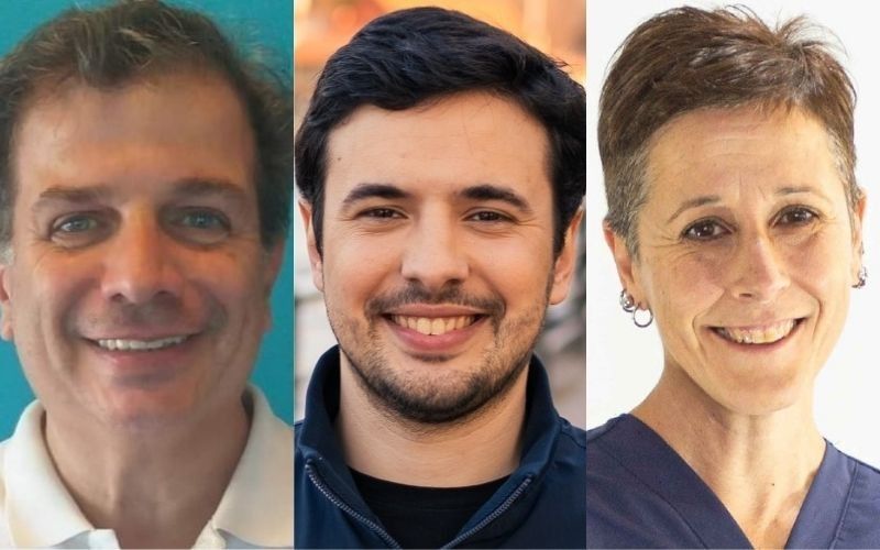 Los tres candidatos en una elección sumamente pareja