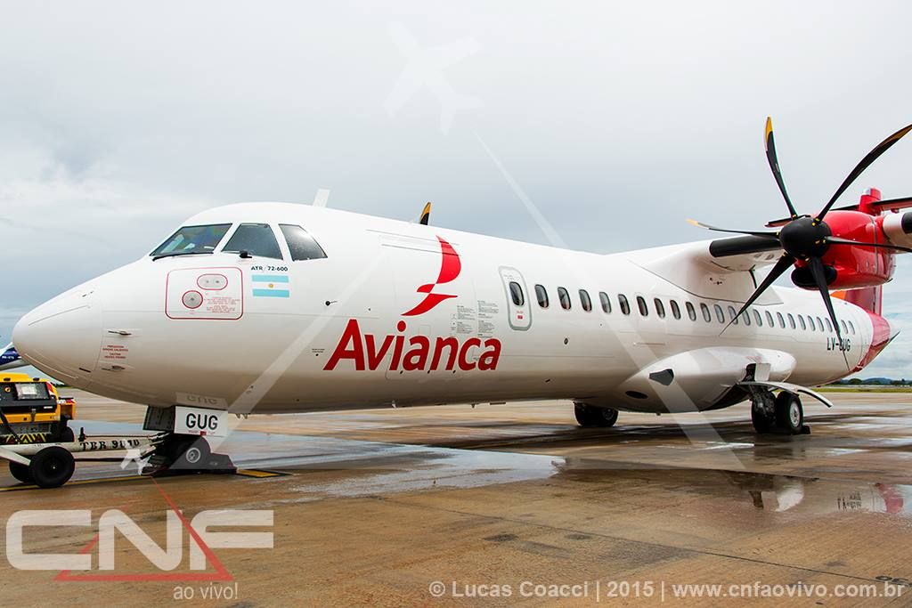 Llegó a Punta del Este el primer ATR 72-600 (LV-GUG) de Avianca Argentina