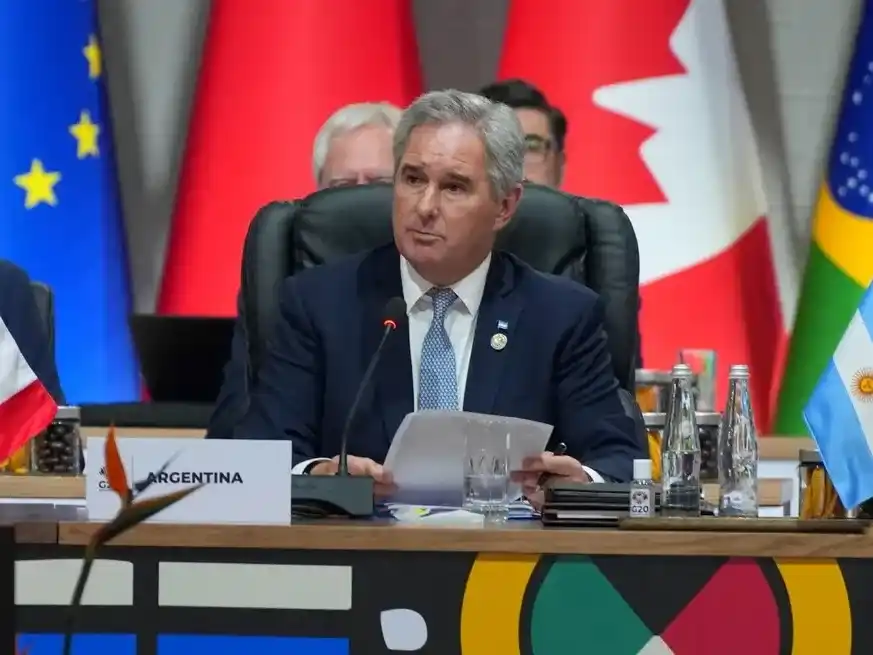 El canciller Pablo Quirno representó a Argentina. Reuters.