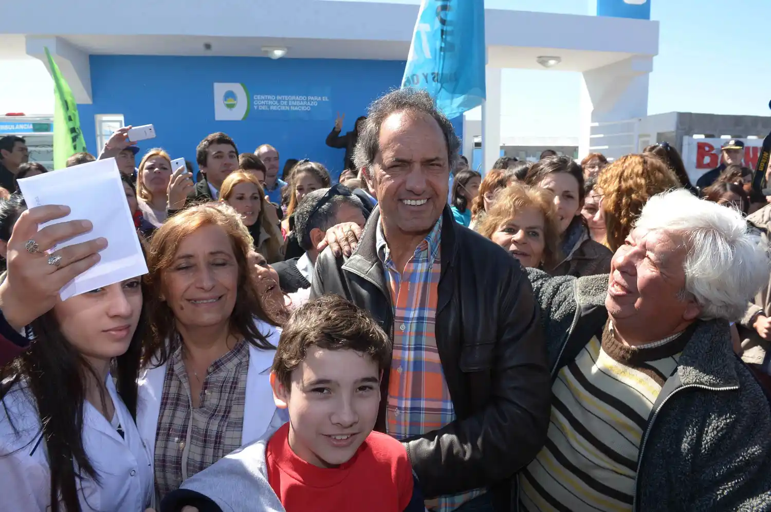 Scioli en General Rodríguez: "Seguiremos con el fútbol para todos"