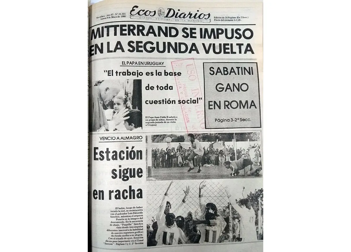 Domingo 8 de mayo de 1988