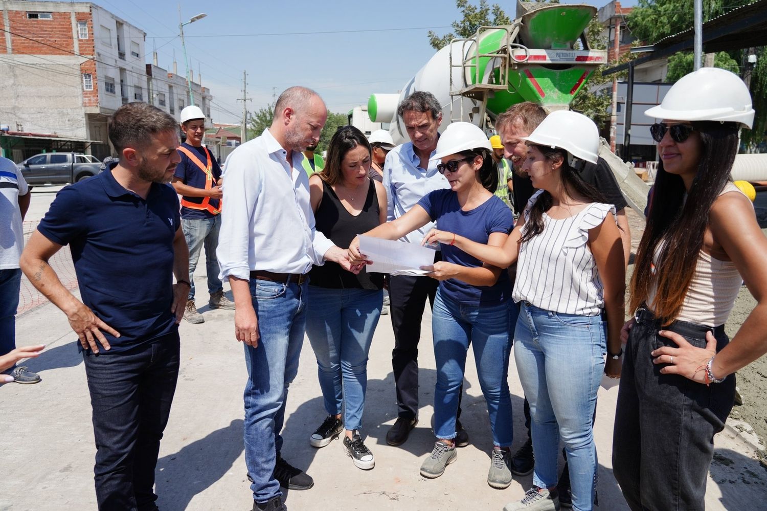 Lomas de Zamora: Insaurralde y Katopodis supervisaron obra de repavimentación