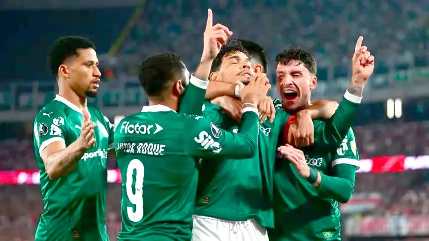River perdió 2-1 ante Palmeiras en el Monumental e irá en desventaja a Brasil