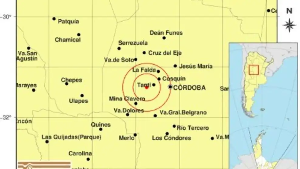 Sismo en Córdoba.