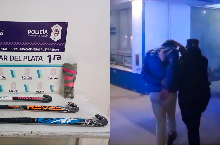 Le roban palos de hockey de su taxi, acuerda una entrega y es testigo de una agresión