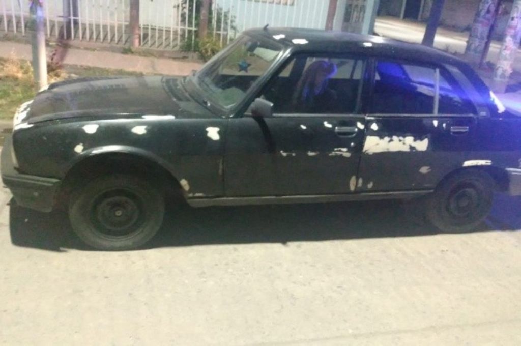 Vehículo en el que se movilizaban los agresores