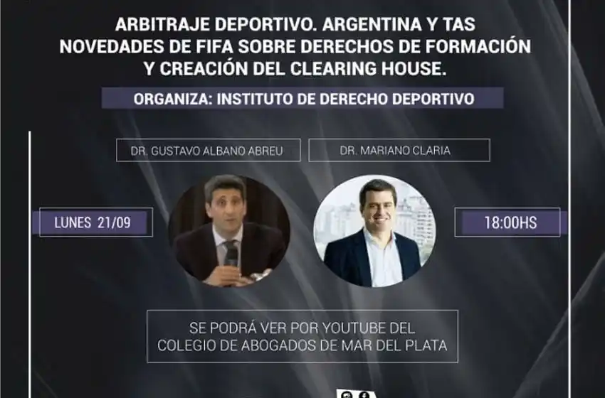 Nueva conferencia del Instituto de Derecho deportivo del Colegio de abogados