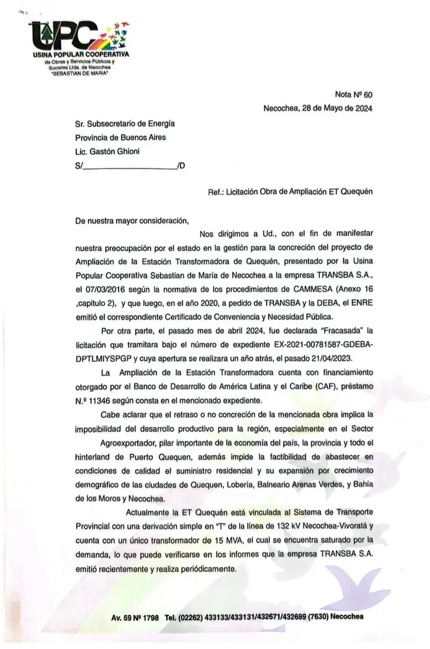 Carta a Ghioni