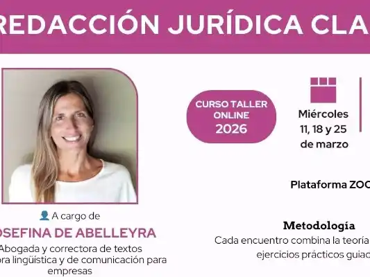 Taller online: Redacción jurídica clara