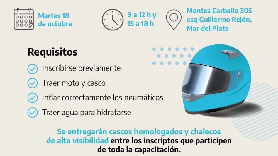El sindicato de cadetes motoristas y mensajeros realizará una clínica de conducción segura