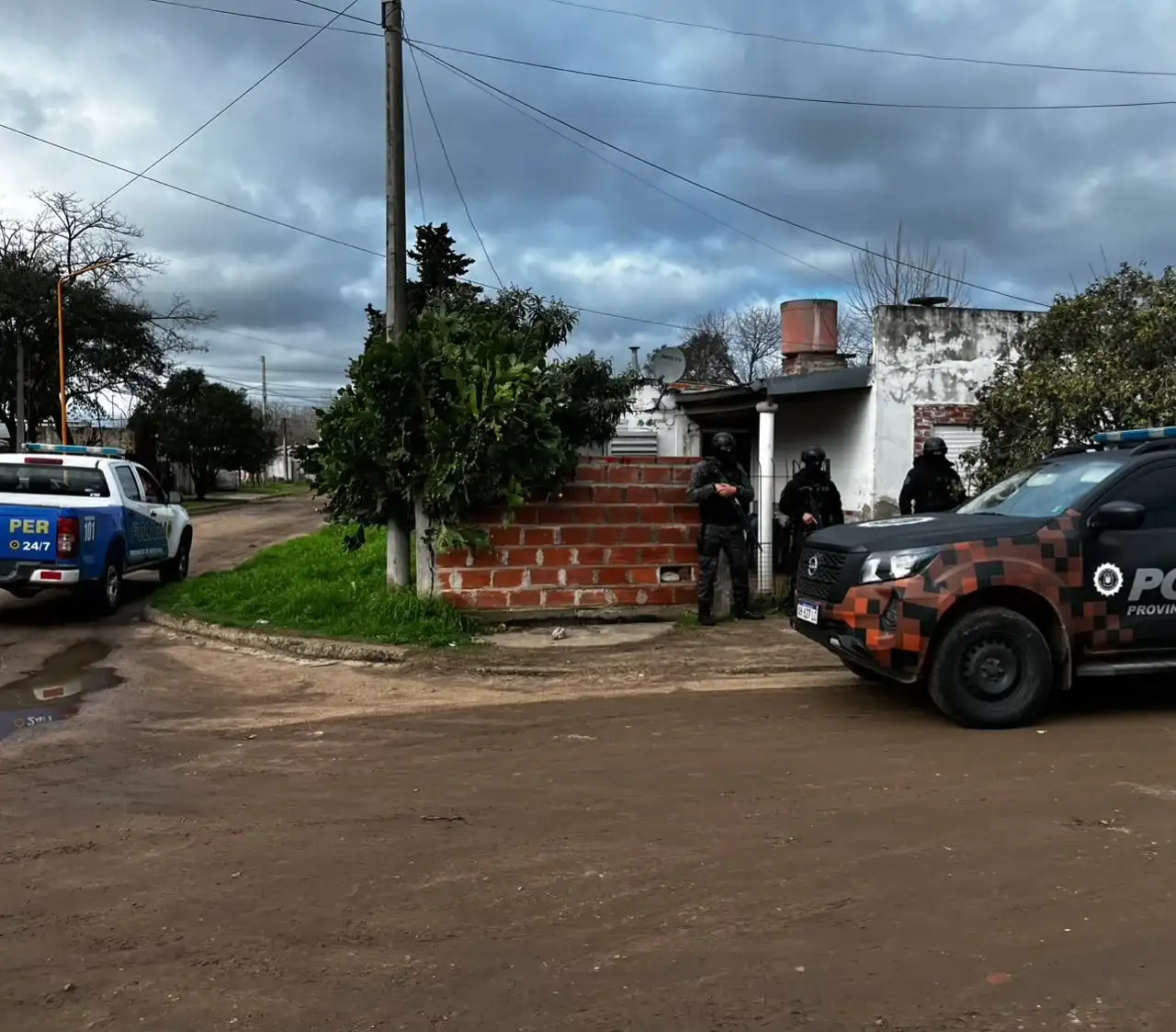 Realizaron un nuevo allanamiento por el crimen de Auzqui y secuestraron proyectiles calibre .22