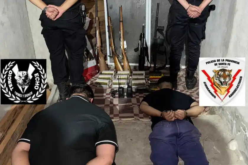 Detenidos con armas.