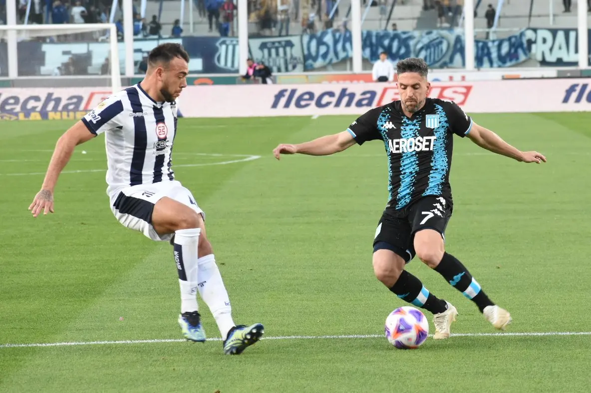 Racing no pudo sostener la ventaja y empató con Talleres