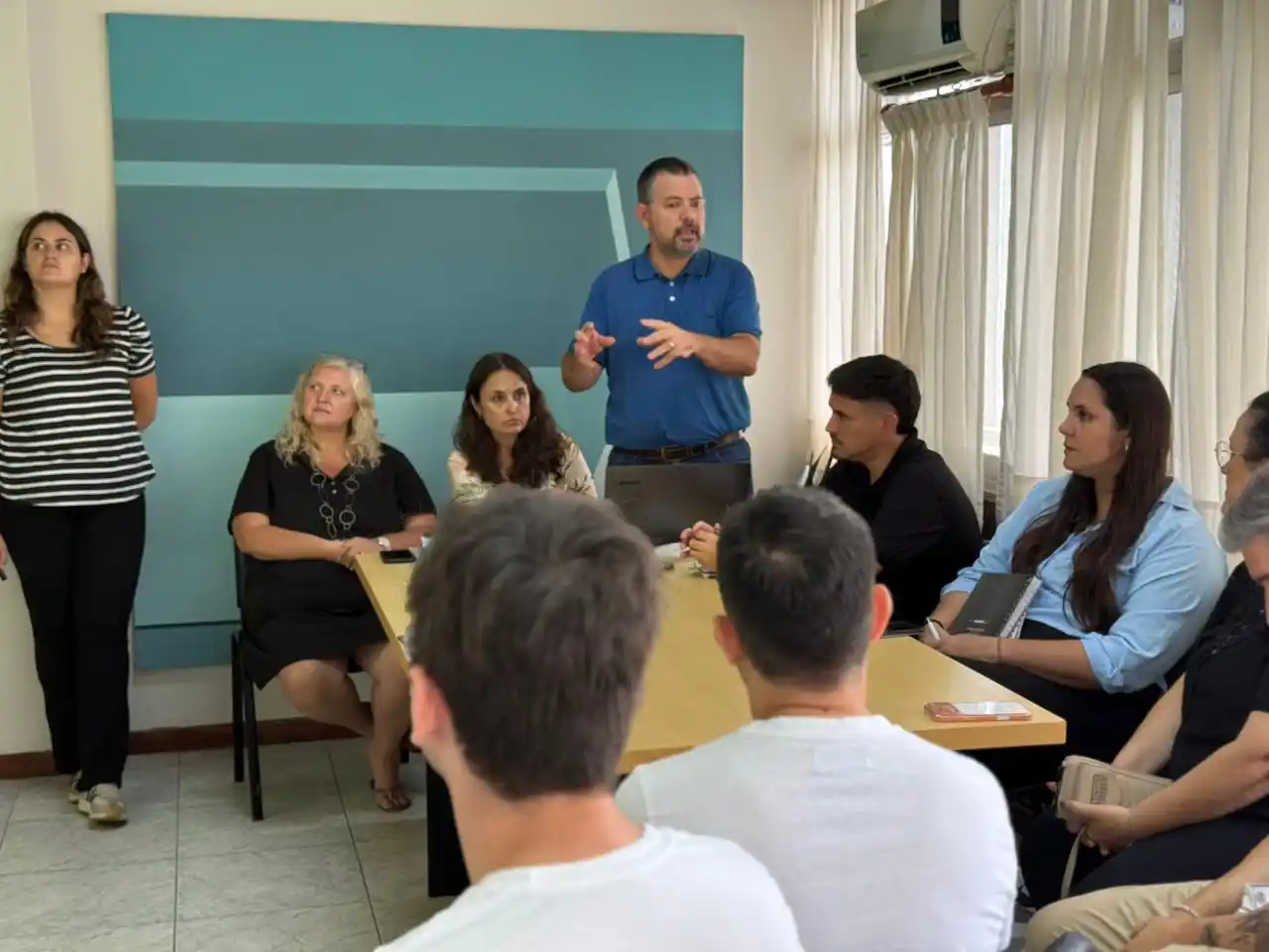 El secretario de Gobierno, Germán Bottero, encabezó el encuentro en el Centro Comercial e Industrial