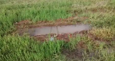 Caño de agua roto