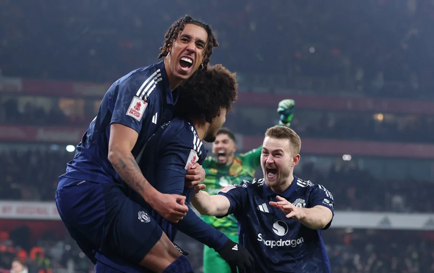 Manchester United derrotó al Arsenal por penales en la tercera ronda de la FA Cup.