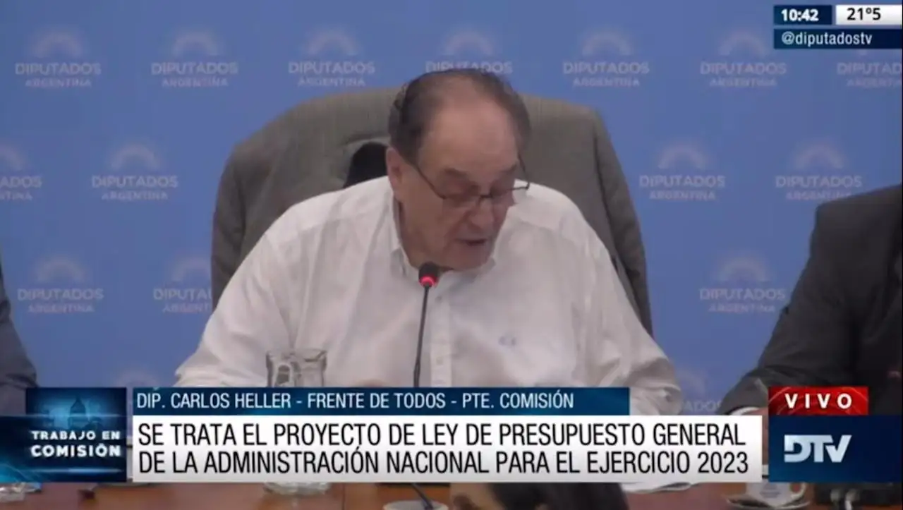 Diputados emitió dictamen de mayoría sobre el proyecto de Presupuesto 2023