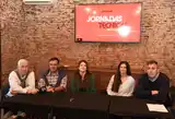 Federico Juana, Matías Posse, Claudia Cagnoli, Guadalupe Martínez y Alejandro Llanos, en el lanzamiento de las Jornadas Técnicas del Chacinar 2025.