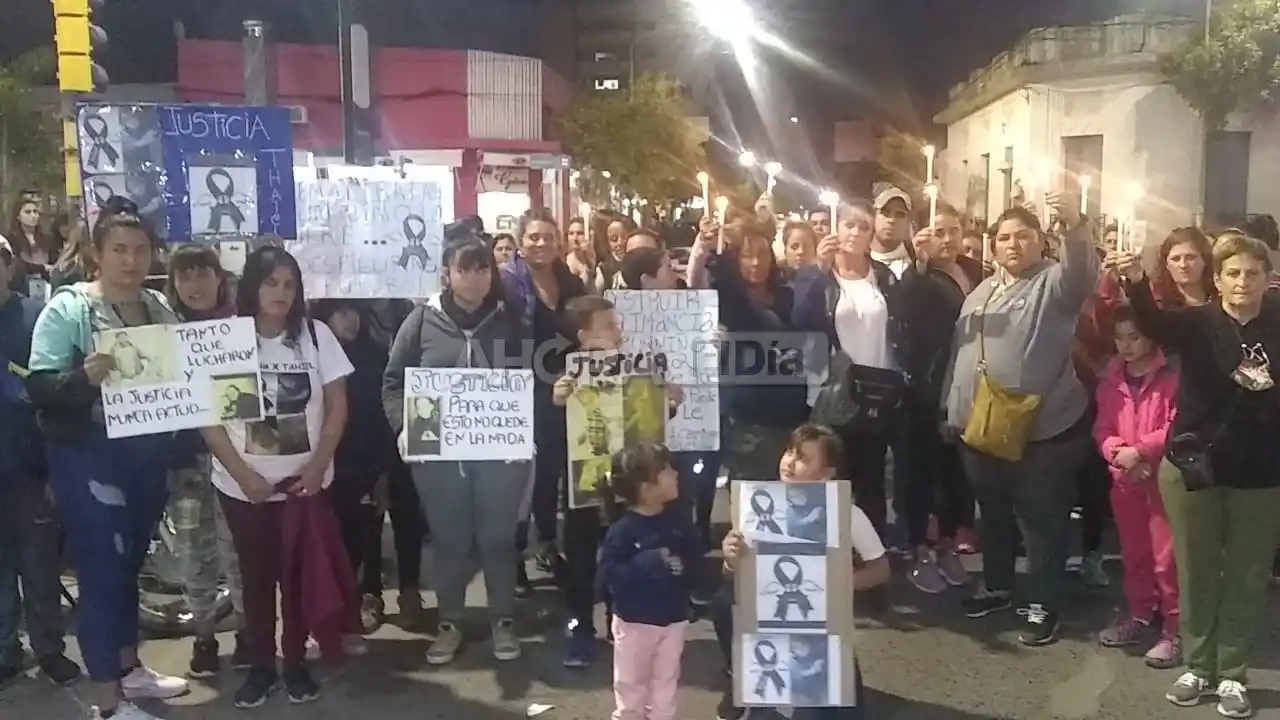 Marcha por la muerte de Tahiel: pidieron que la acusada deje el hospital y “esté tras las rejas”
