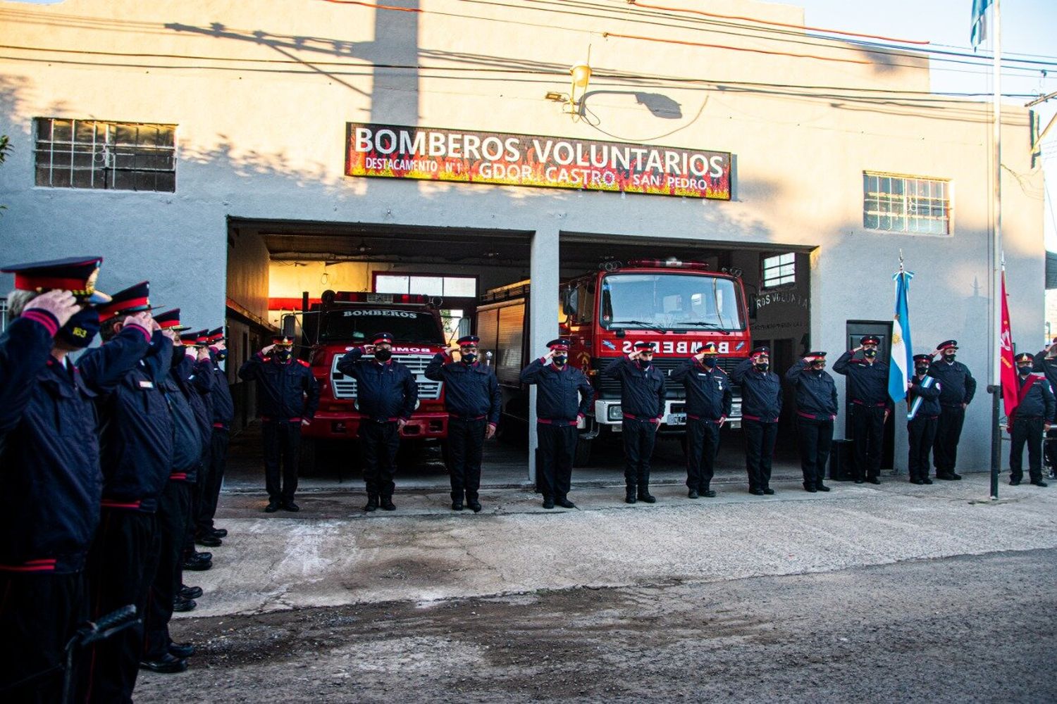 Los Bomberos de Gobernador Castro celebraron 25 años de su creación