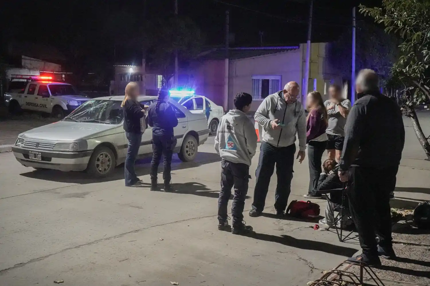 Otro siniestro vial se produjo en la jornada de hoy, en la esquina de calles 56 y 71