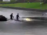 Un fuerte temporal afectó al área metropolitana.