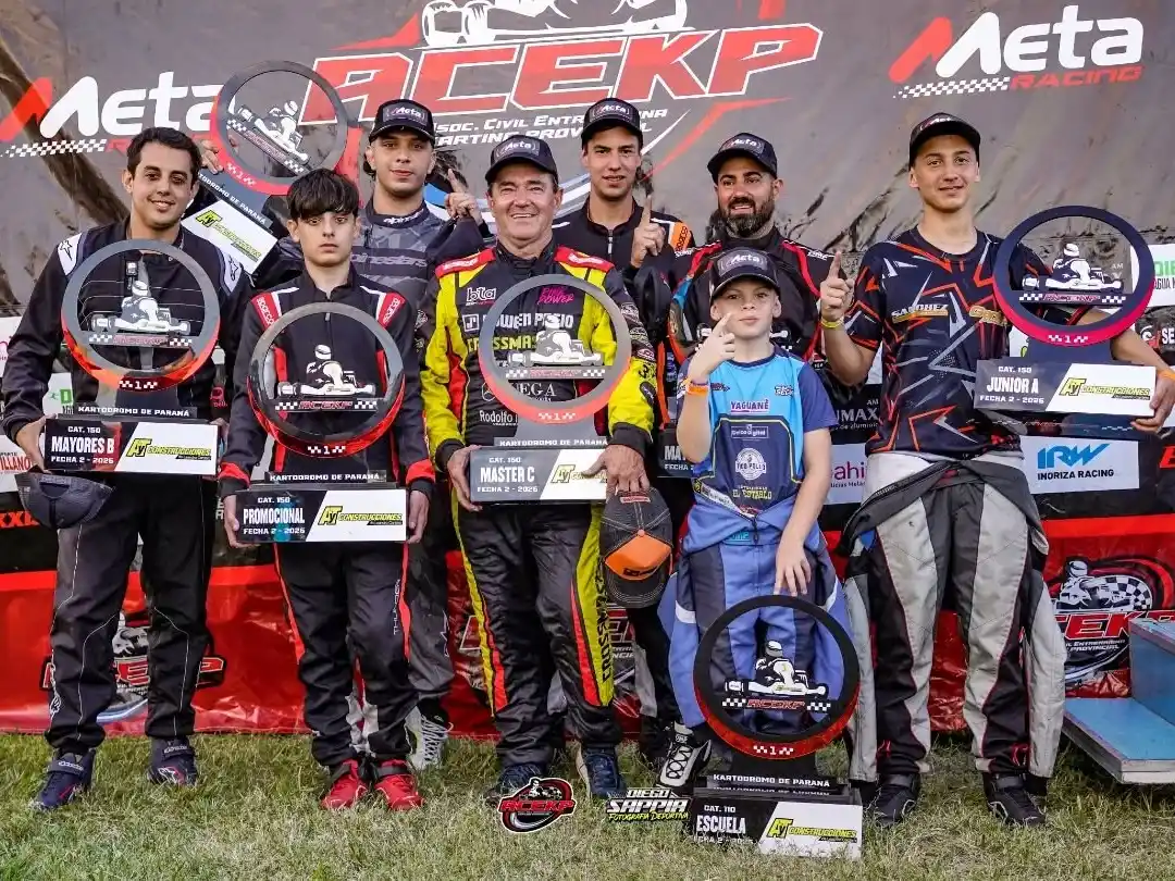 Santiago Secchi brilló en Paraná y se afirma como protagonista del karting entrerriano