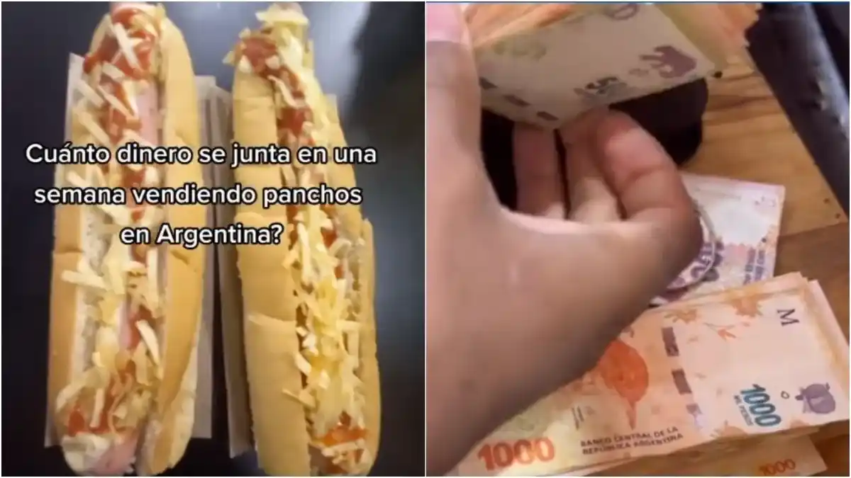 Renunció a su trabajo, se puso a vender panchos y quedó impactado con lo que recaudó