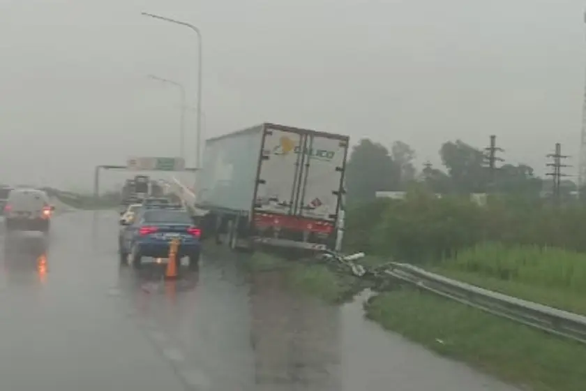 Complicaciones en las rutas de la provincia por el temporal.
