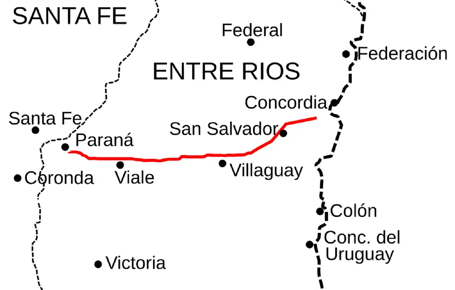 Viale, Villaguay y San Salvador tendrán peajes sobre la Ruta 18