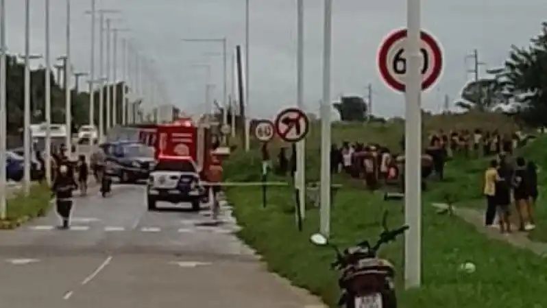 El menor cayó en el desagüe que va hacia Fray Luis Beltrán.