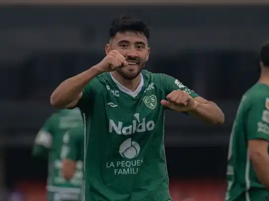 Villalba festeja el gol del triunfo.