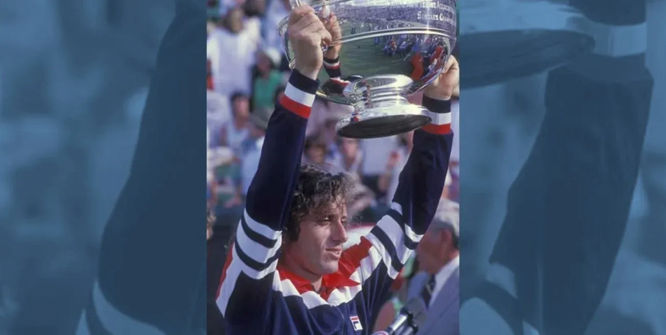 Guillermo Vilas se coronó en dos ocasiones en el Abierto de Australia. Gentileza