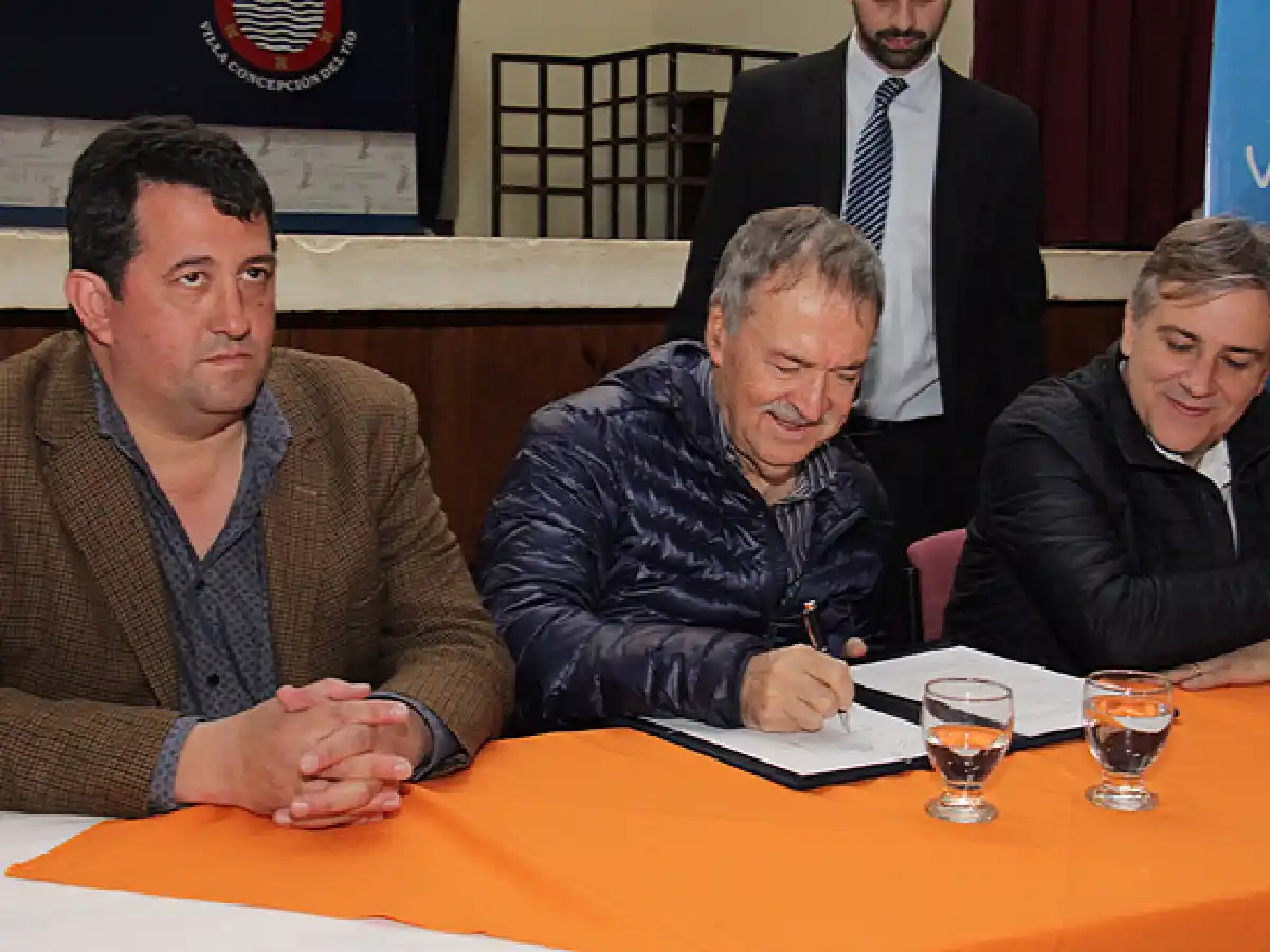 La Provincia realizará las  obras de agua potable en Villa Concepción del Tío  