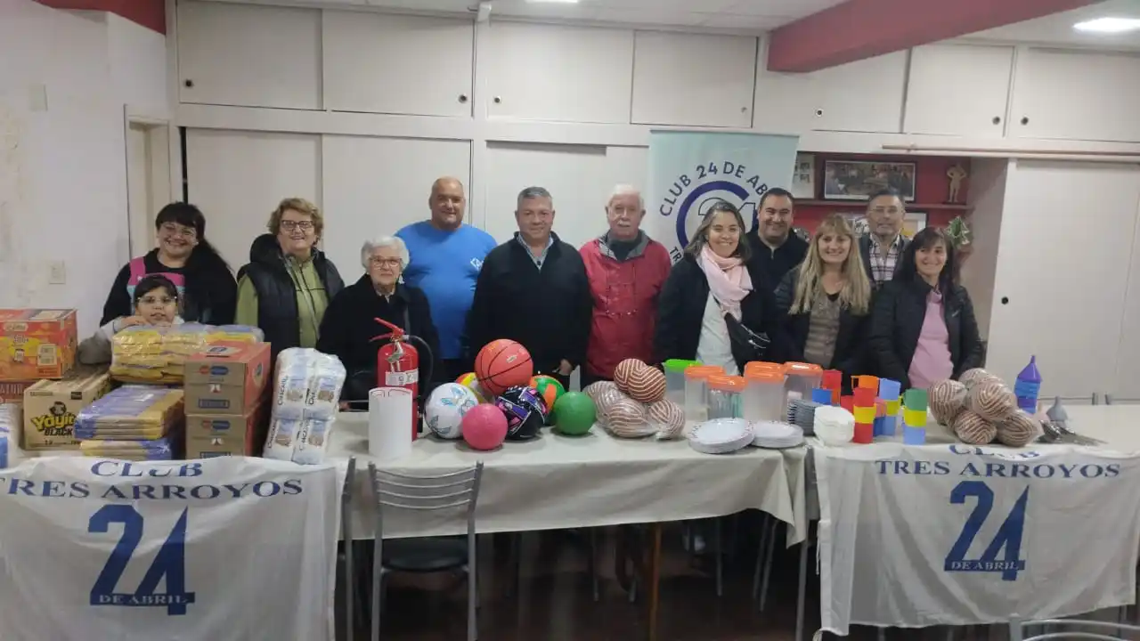 Importantes aporte del Club 24 de Abril a instituciones