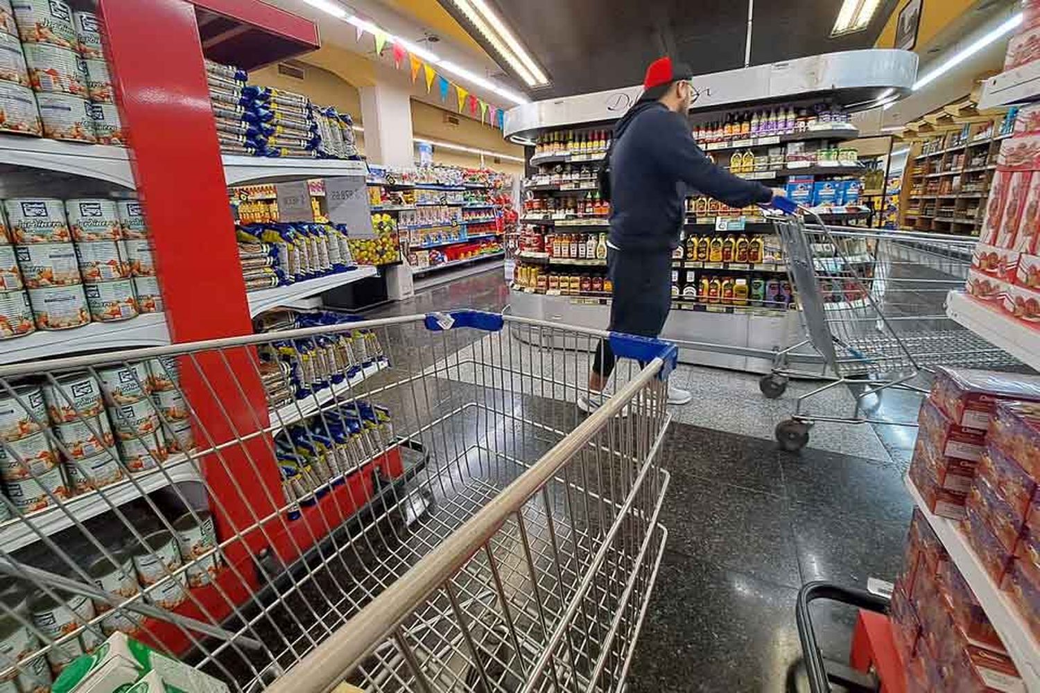 La ventas en los supermercados bajaron 10,1 % en agosto, informó el Indec