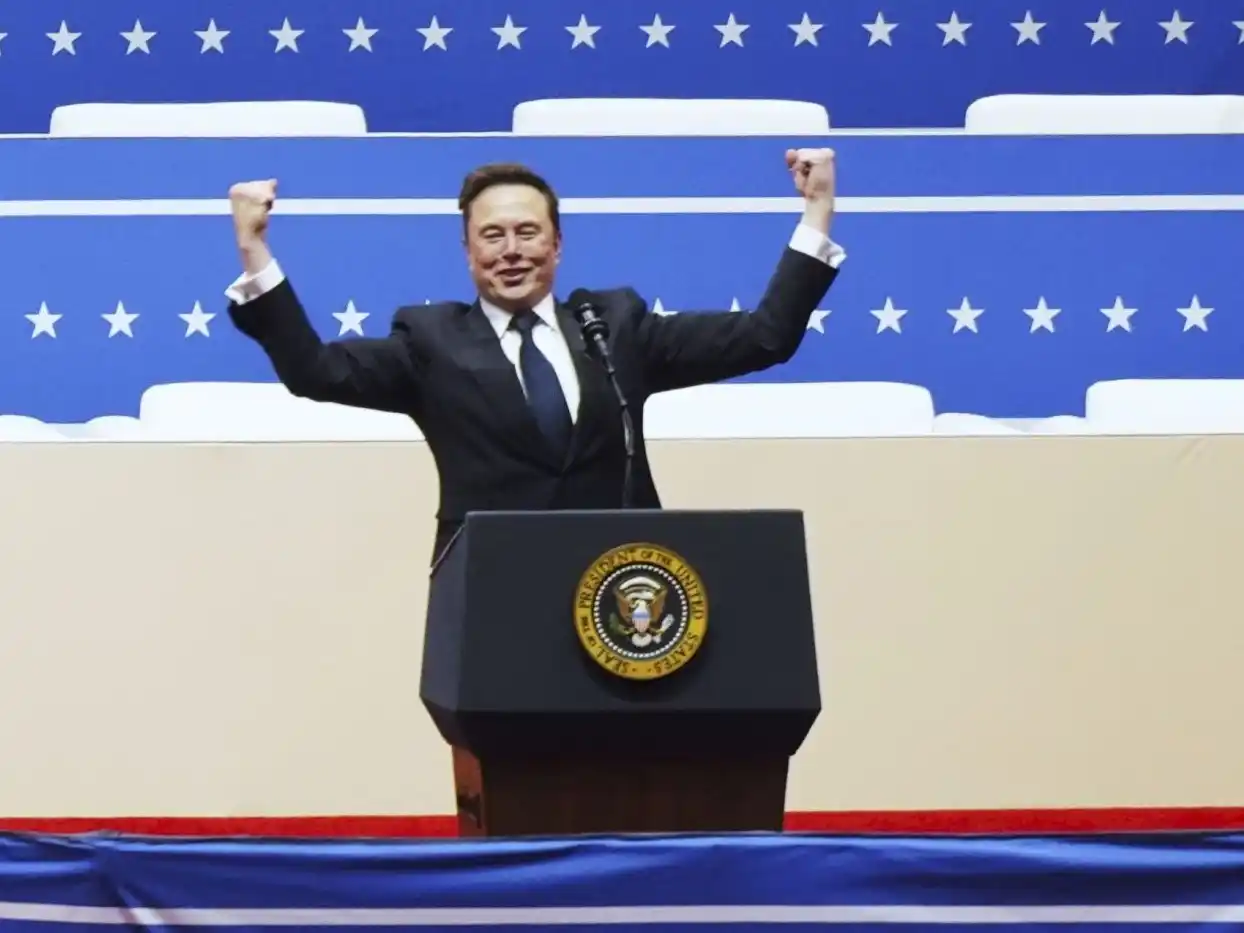 Elon Musk durante un acto del fin de semana.