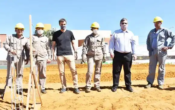 Francolini y Cresto recorrieron obras en el Parque Central de la Concordia y en distintos barrios