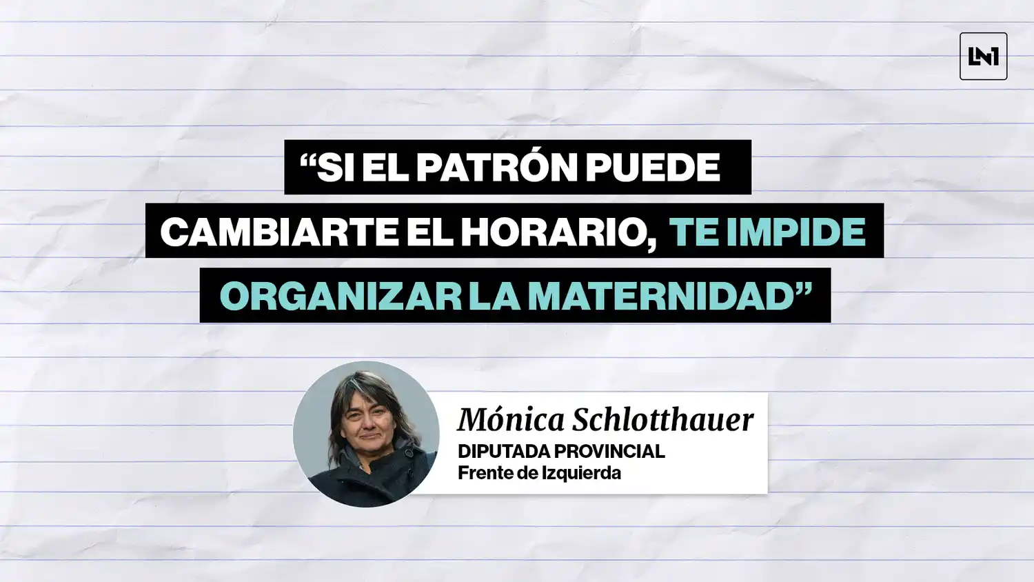 Mónica Schlotthauer contra la reforma laboral.