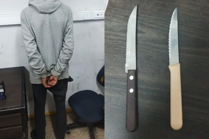 Detenido en zona norte.