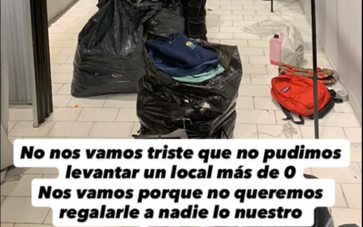 Inseguridad en Solano: Vaciaron un local de ropa y zapatillas y los dueños decidieron el cierre