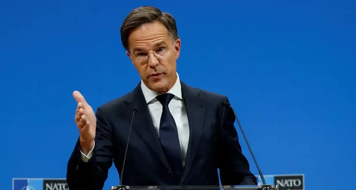 El jefe de la OTAN, Mark Rutte. Foto: REUTERS / Geert Vanden Wijngaert.