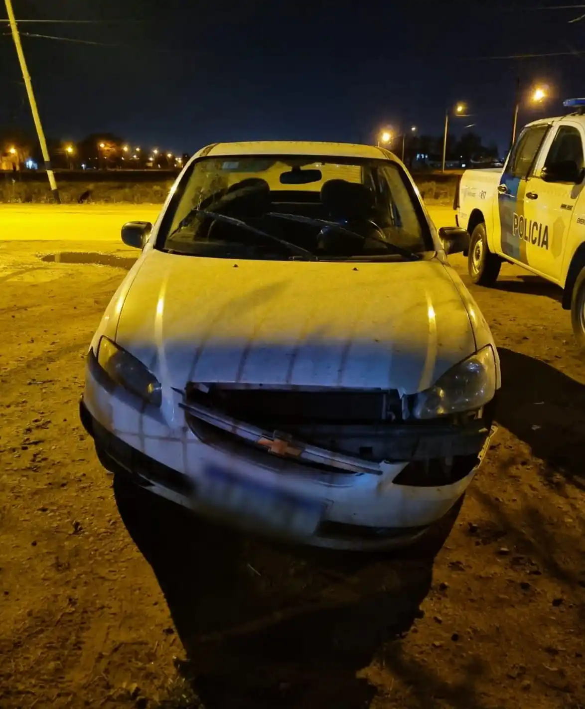 En la madrugada el personal del Centro de Operaciones y Monitoreo divisó el rodado en el barrio Belgrano.