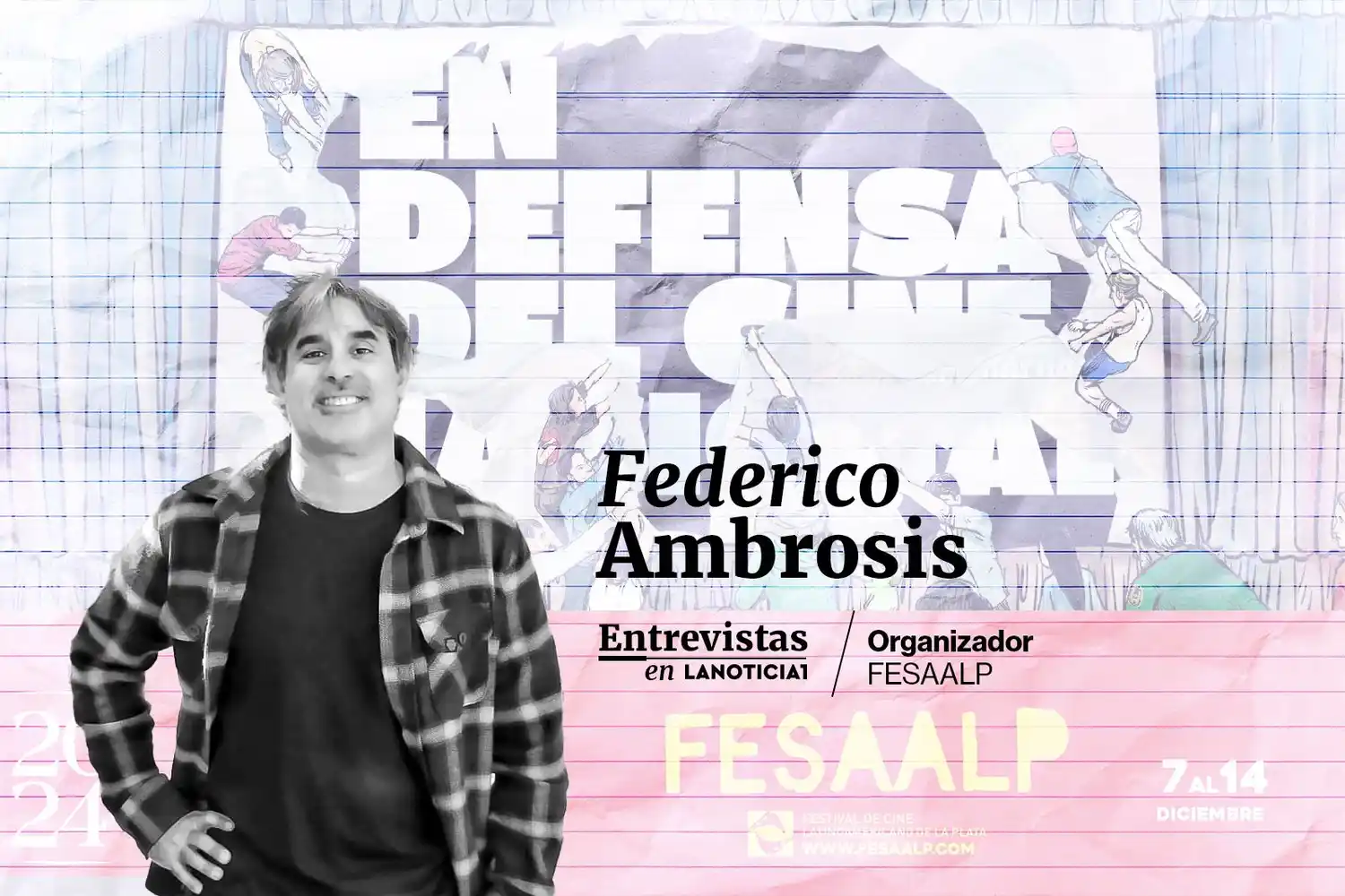 Federico Ambrosis habla sobre el Festival de Cine Latinoamericano de la Plata.