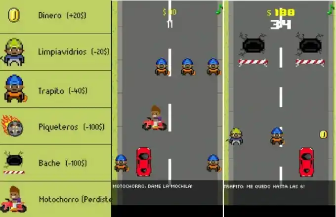 "Eh Amego!", el videojuego para esquivar motochorros y trapitos