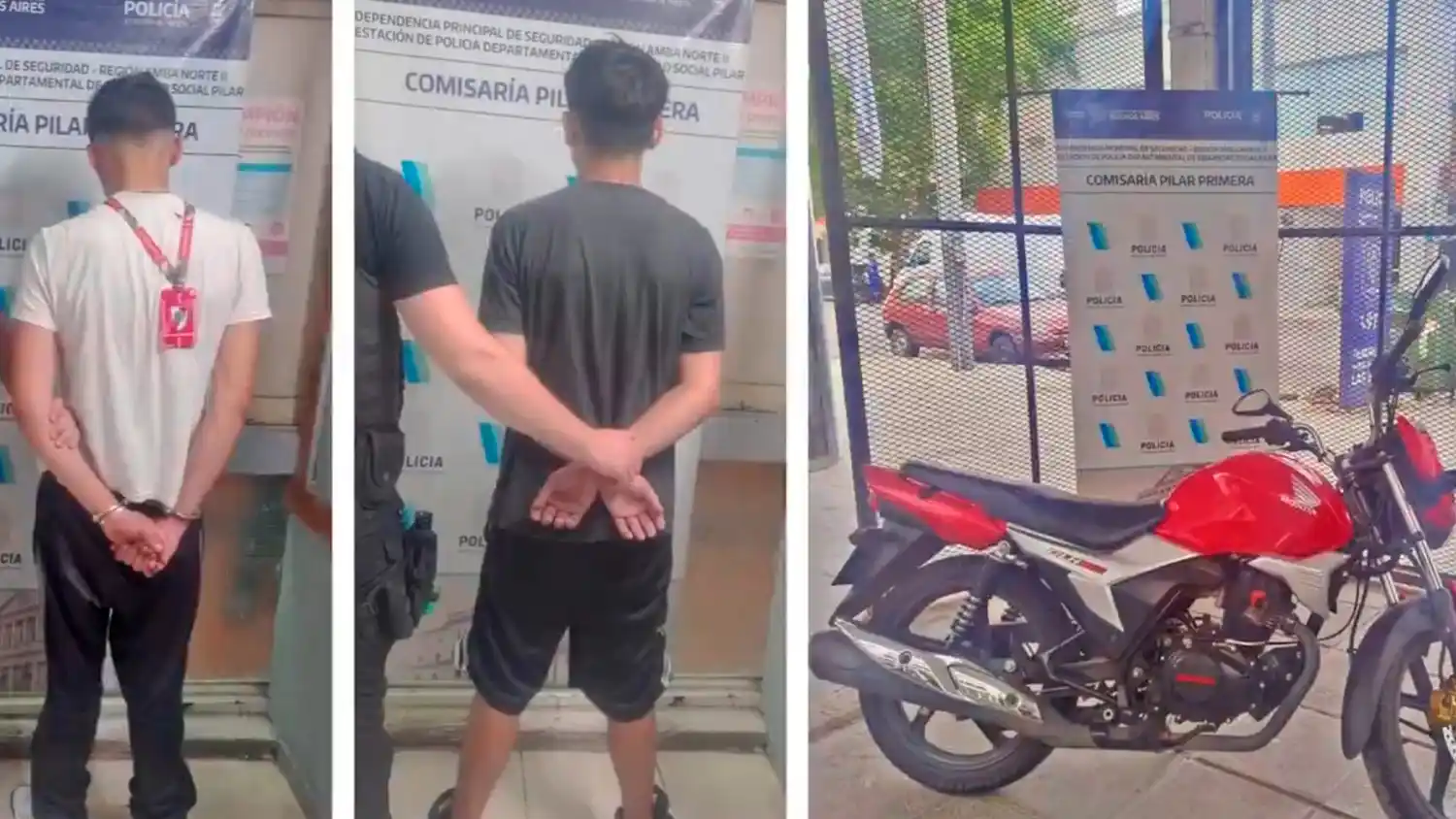 Los acusados intentaron huir a pie pero fueron capturados.