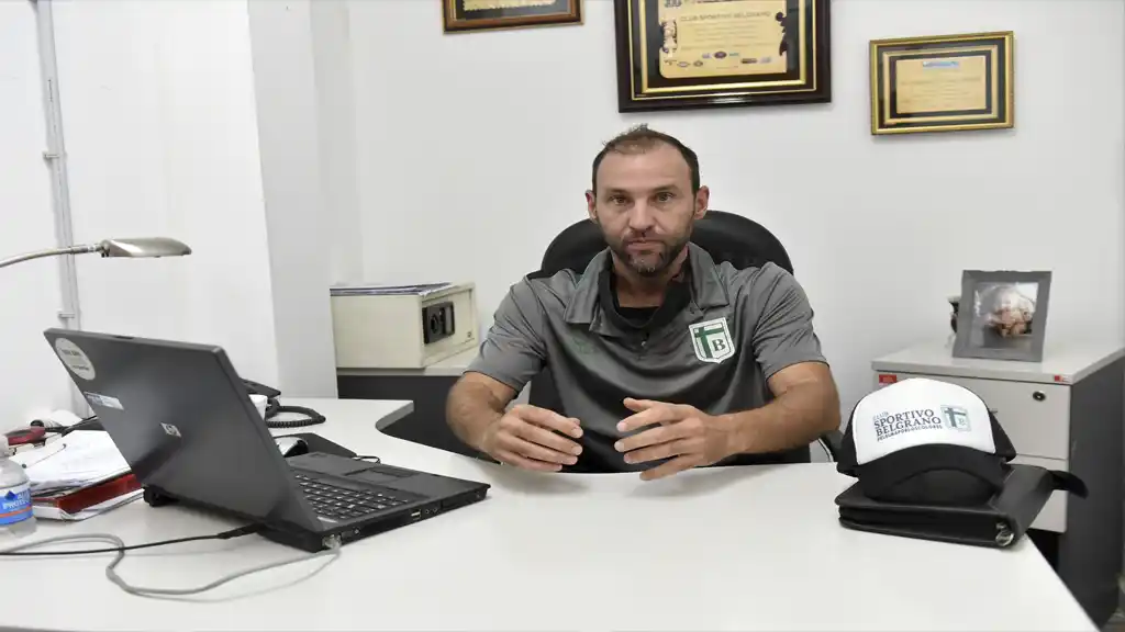 El presidente de Sportivo, Juan Manuel Aróstegui