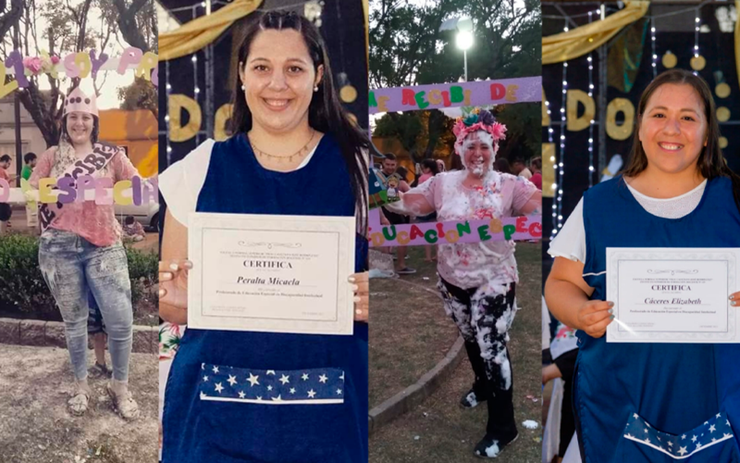 ¡Felicitaciones, Elizabeth Cáceres y Micaela Peralta!